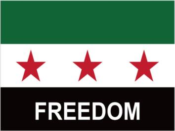 Syria Freedom 2024 2'x3' Flag ROUGH TEX® 100D