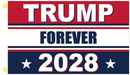 Trump Forever 2028 3'X5' Flag ROUGH TEX® 100D
