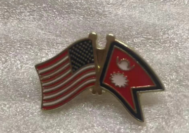 USA & Nepal Friendship Lapel Pin