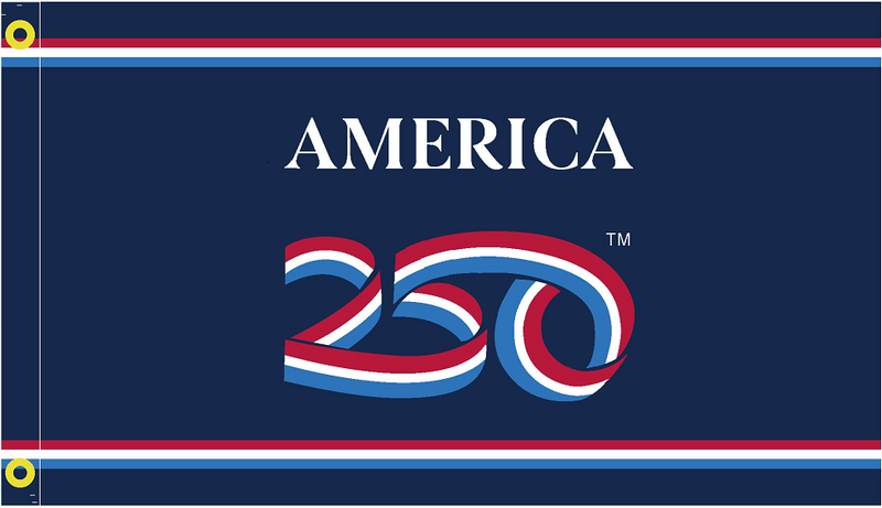 America 250 3'X5' Double Sided Flag ROUGH TEX® 100D