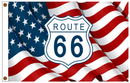 Route 66 USA 12"x18" Flag ROUGH TEX® 100D With Grommets American Collectors Item US Rt. 66
