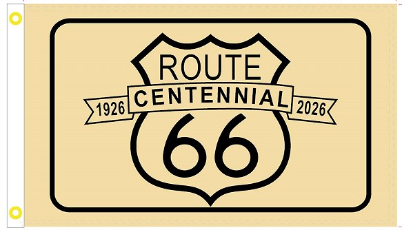 Route 66 Centennial 3'x5' Flag ROUGH TEX® 100D Vintage 1926 2026