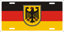 German Eagle Embossed License Plate