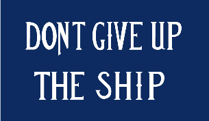 Commodore Perry Don't Give Up The Ship 12"x18" Double Sided Flag With Grommets ROUGH TEX® Knit Nylon