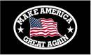 Make America Great Again Black USA 3'X5' Flag ROUGH TEX® 100D