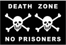 Dark Zone No Prisoners Skulls 3'x5' Flag ROUGH TEX® 100D
