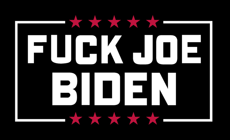 Fuck Joe Biden Black 2'x3' Double Sided Flag Rough Tex® 150D