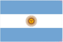 Argentina 12"x18" Stick Flag ROUGH TEX® 100D 30" Wooden Staff