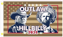 Trump Vance Outlaw Hillbilly Khaki USA 2024 3'X5' Flag ROUGH TEX® 100D American Heritage Series