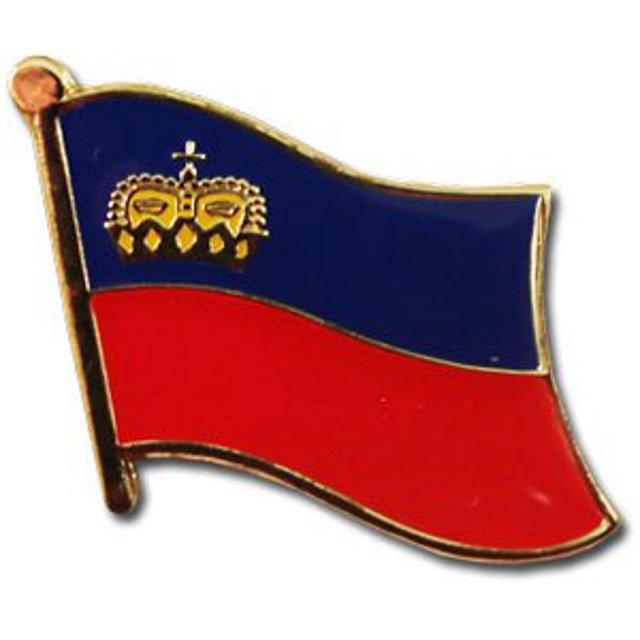 Liechtenstein Wavy Lapel Pin