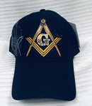 Mason Compass Grey Shade Black Embroidered Cap