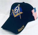 Mason Dark Blue Compass Shade Black Embroidered Cap