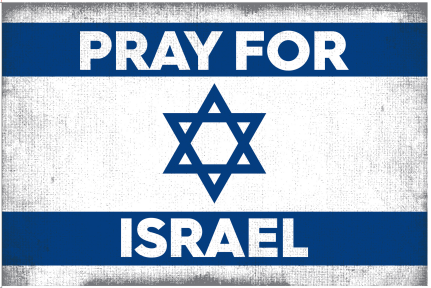 Pray For Israel 4'x6' Flag Rough Tex® 100D