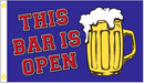 The Bar Is Open 3'x5' Flag ROUGH TEX® 100D