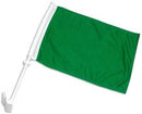 Green 12"x18" Car Flag Flag ROUGH TEX® 68D