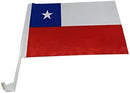 Chile 12"x18" Car Flag Flag ROUGH TEX® 68D Single Sided