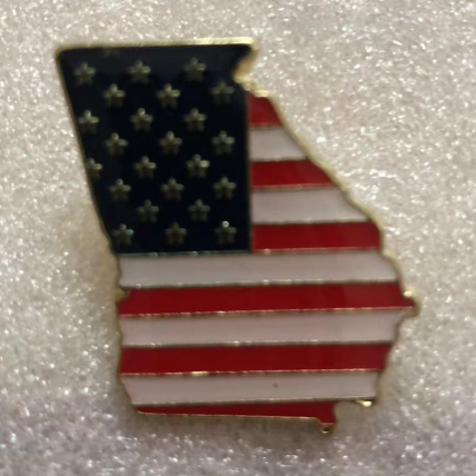 Georgia Map USA Lapel Pin