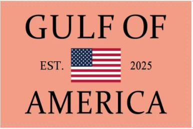Gulf Of America Orange 3'x5' Flag ROUGH TEX® 100D