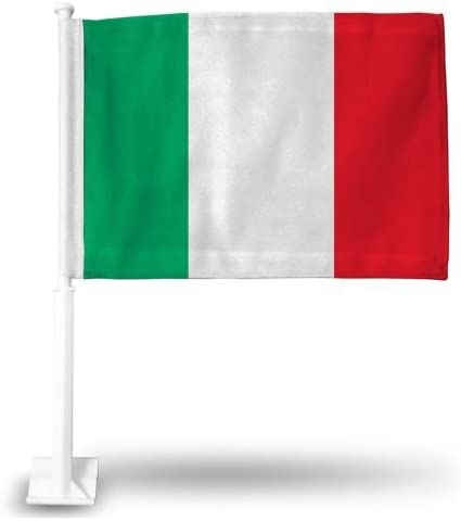 Italy 12"x18" Car Flag Flag ROUGH TEX® Double Sided