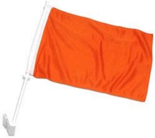 Orange 12"x18" Car Flag Flag ROUGH TEX® 68D