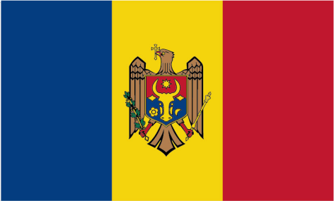 Moldova 12"x18" Flag ROUGH TEX® 100D With Grommets