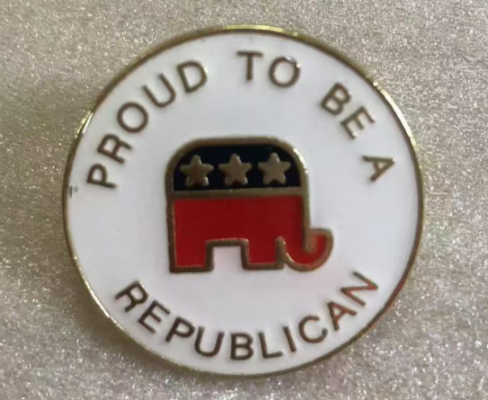 Proud To Be A Republican Round Lapel Pin