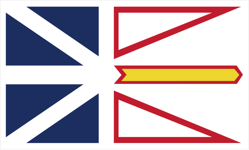 New Found Land & Labrador 4"x6" Desk Stick Flag Rough Tex®