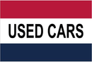Used Cars Red White Blue 3'X5' Flag ROUGH TEX® 100D