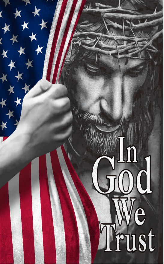 In God We Trust 3'X5' Flag ROUGH TEX® 100D Banner with Sleeve & Grommets