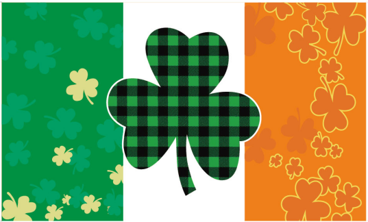 Irish Plaid Shamrock 3'x5' Flag ROUGH TEX® 100D With Grommets