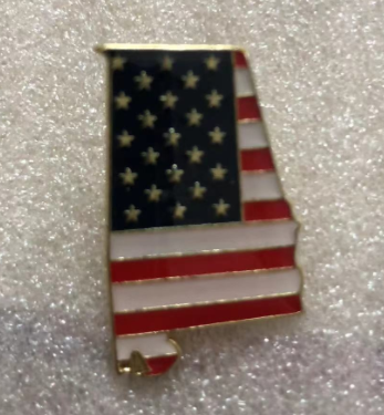 Alabama Map USA Lapel Pin