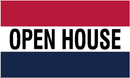 Open House Red White & Blue 3'X5' Flag ROUGH TEX® 100D