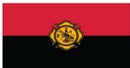 Fire Fighter Remembrance 4"x6" Stick Flag ROUGH TEX® 100D