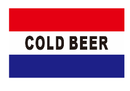 Cold Beer Red White Blue 3'X5' Flag ROUGH TEX® 68D