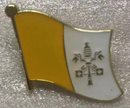 Vatican Wavy Lapel Pin American Catholic Pope