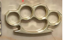 Knuckle Duster Embossed Belt Buckles Bronze