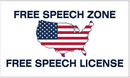 Free Speech Zone USA 3'X5' Flag ROUGH TEX® 100D