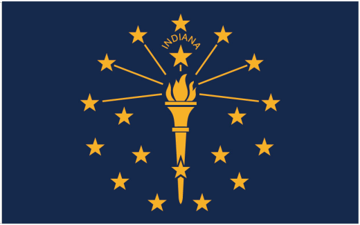 Indiana 5'x8' Flag Rough Tex ® 100D