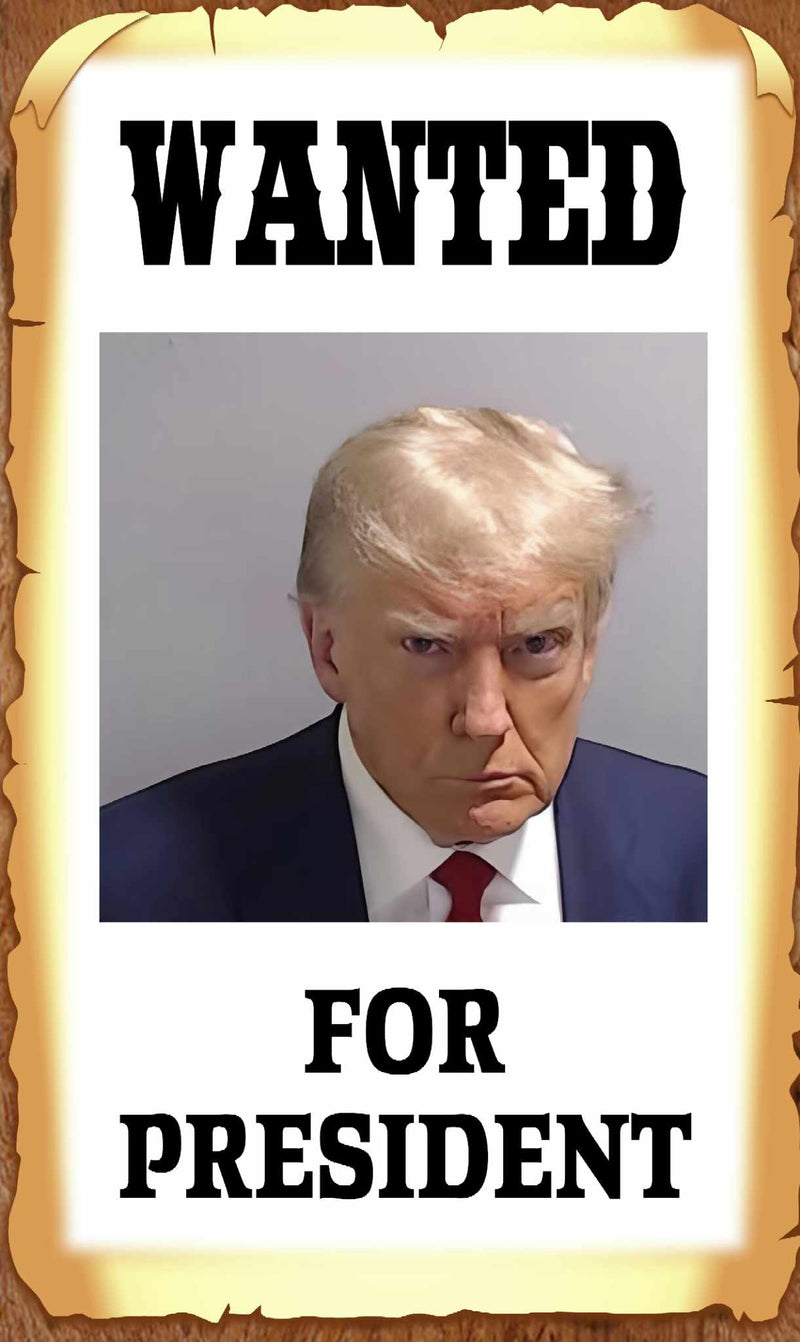 Wanted for President Trump Mug Shot 2024 USA 3'X5' Flag ROUGH TEX® 100D