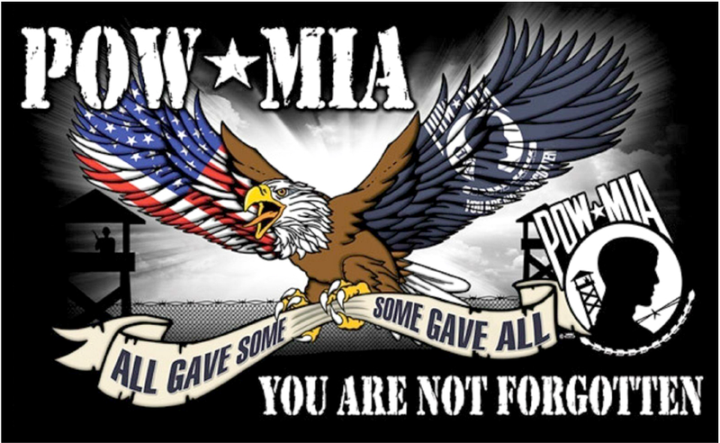 POW MIA You Are Not Forgotten USA Eagle 3'x5' Flag ROUGH TEX® 100D