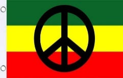 Rastafarian Peace 3'X5' Flag ROUGH TEX® 68D