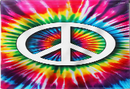 Vivid Tie Dye Peace 3'X5' Flag ROUGH TEX® 68D