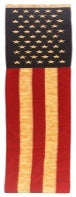 USA American Tea Stained Pulldown Banner 12.5"x80" Embroidered Flag ROUGH TEX® 420D
