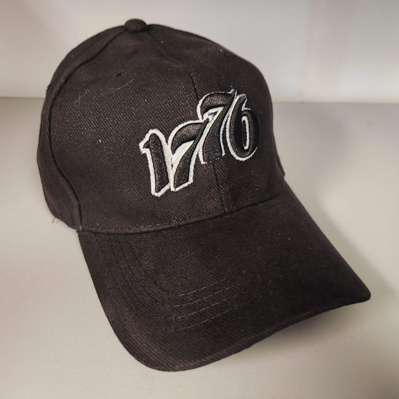 1776 Black Embroidered Cap