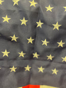 USA American Pulldown Banner 12.5"x80" Embroidered Flag ROUGH TEX® 420D Sewn Nylon Stripes