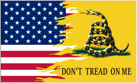 USA Gadsden 3'x5' Flag ROUGH TEX® 100D