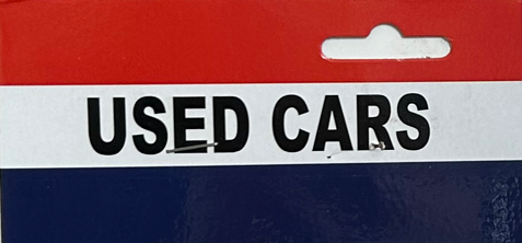 Used Cars Red White & Blue 3'x5' Flag ROUGH TEX® 68D