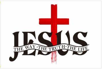 Jesus The Way The Truth The Life Red Cross 3'X5' Flag ROUGH TEX® 100D