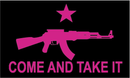 Come & Take It M4 Pink 3'X5' Flag ROUGH TEX® 100D