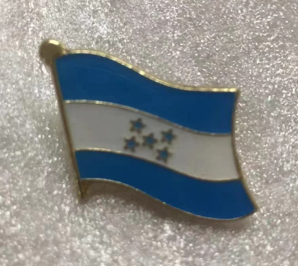 Honduras Wavy Lapel Pin